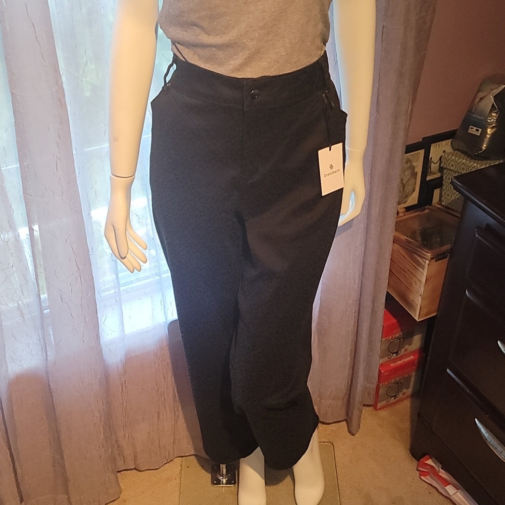 Black Cheetah print Jeans